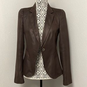 Zara Basic Brown Suede Jacket